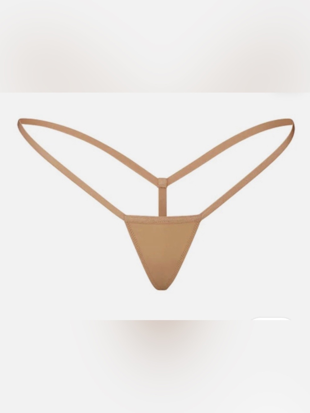 🤎 SKIMS Fits Everybody T-Back Micro Thong Panty | Ochre | Sz. 2X | NWT 🏷️